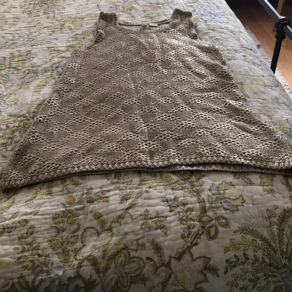 Anthropologie Moth Gold Top